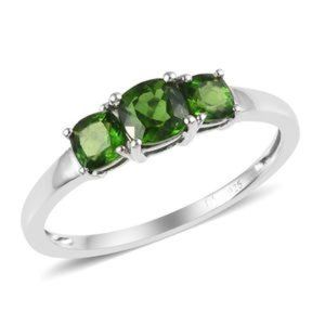 genuine AA Russian Diopside Ring